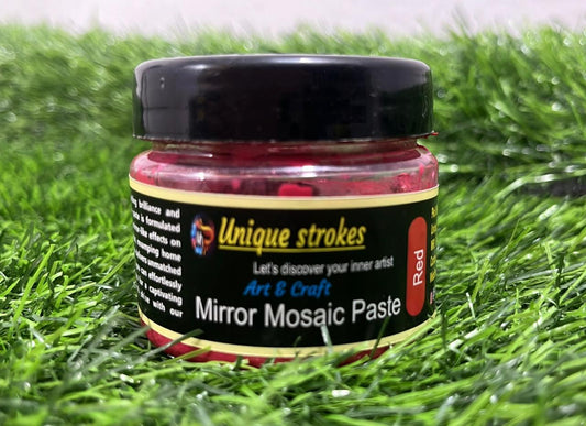 Unique Strokes Mirror Mosaic Paste Red 100g