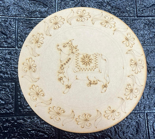 Pre-Marked MDF for Mandala Pichwai and Lippan art 12 Inch 3MM (MDFPM12)