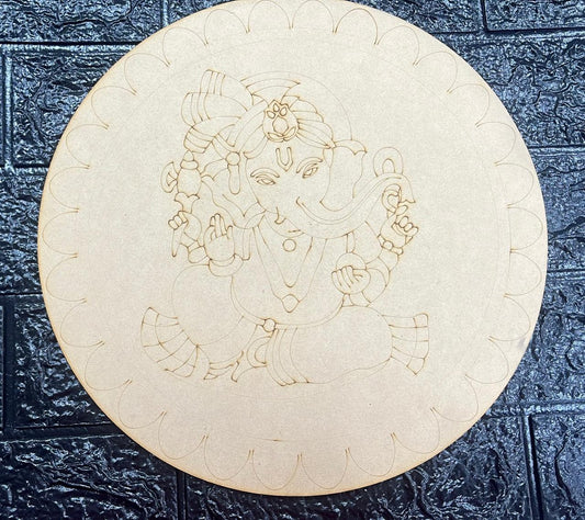 Pre-Marked MDF for Mandala Pichwai and Lippan art 12 Inch 3MM (MDFPM16)