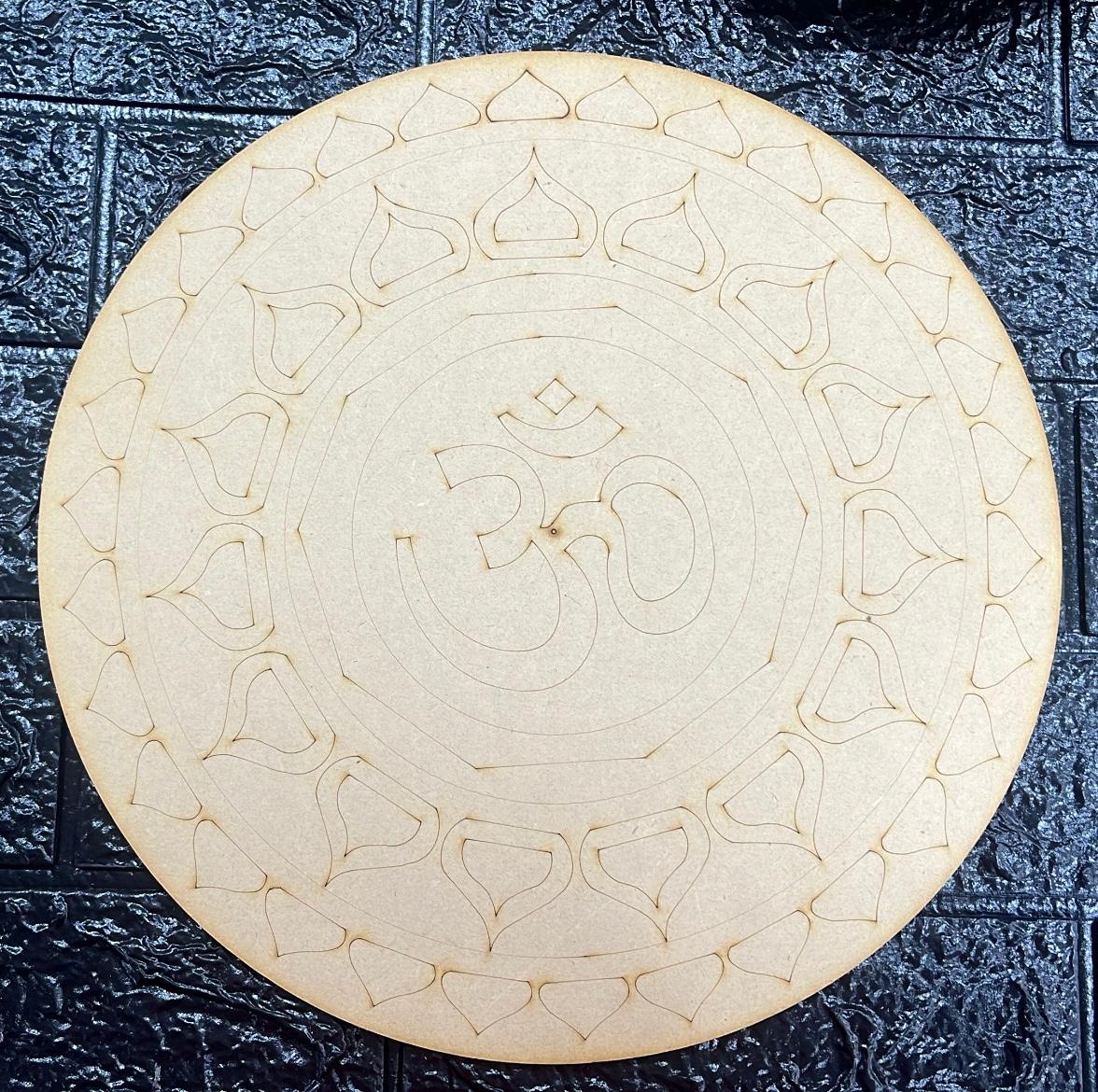 Pre-Marked MDF for Mandala Pichwai and Lippan art 12 Inch 3MM (MDFPM10)