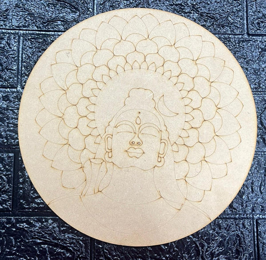 Pre-Marked MDF for Mandala Pichwai and Lippan art 12 Inch 3MM (MDFPM4)