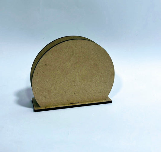 MDF Tissue Holder Half Circle 17cm*6.5cm