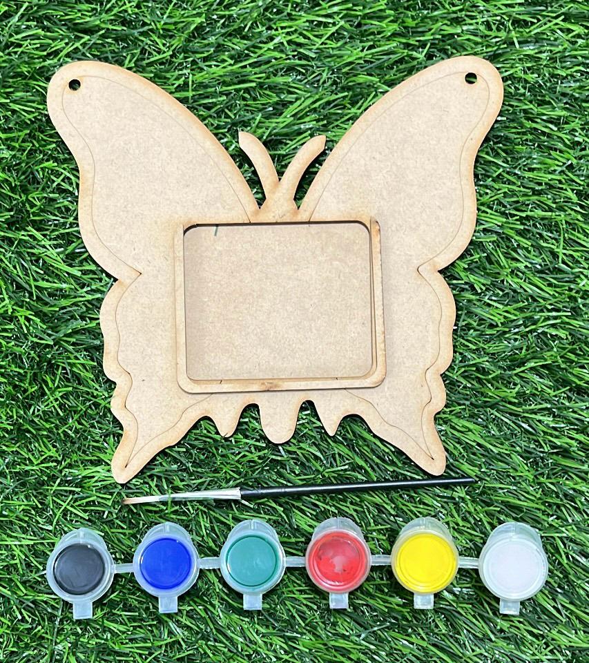 Unique Strokes DIY MDF Photo Frame Butterfly