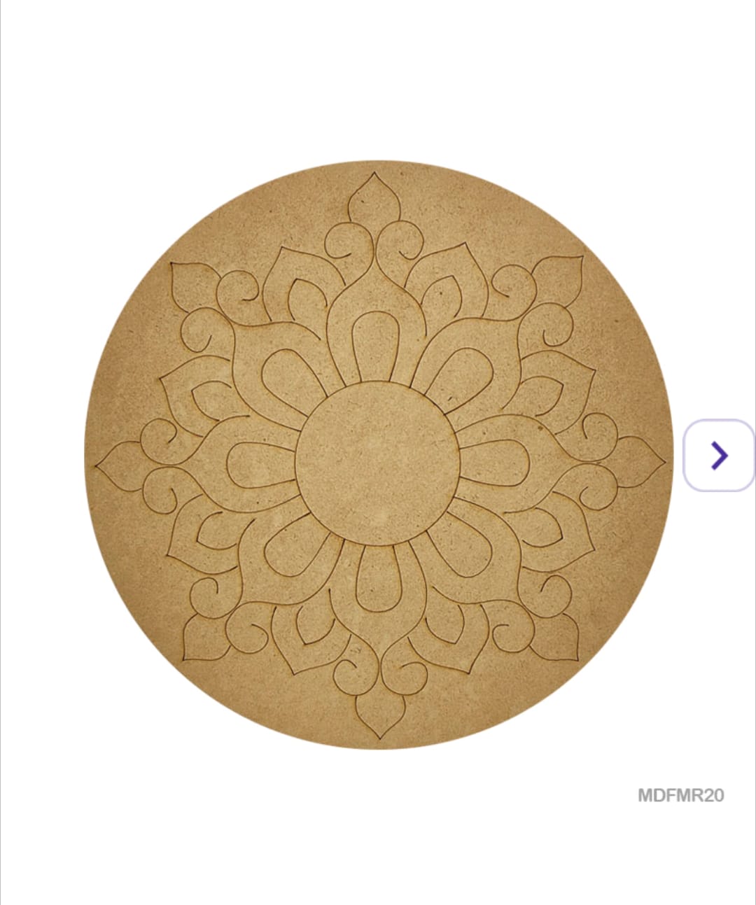 Pre-Marked MDF for Mandala Pichwai and Lippan art 10 Inch 3MM (MDFMR20)