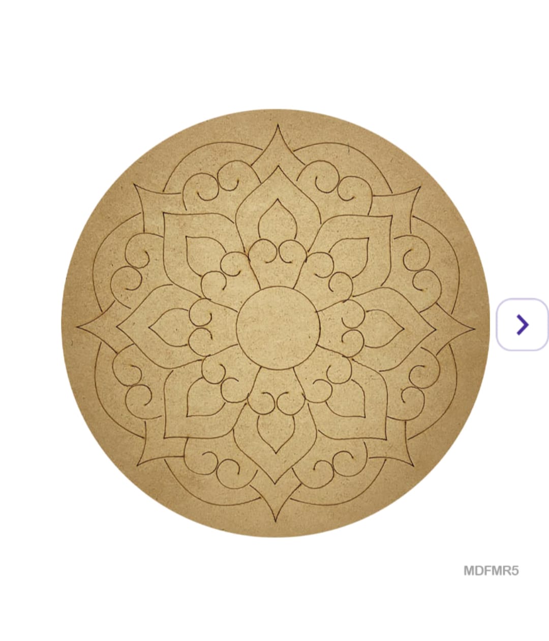 Pre-Marked MDF for Mandala Pichwai and Lippan art 10 Inch 3MM (MDFMR5)