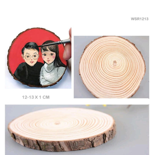 Wooden Slice Round 12-13*1CM 1pc (wsr1213)