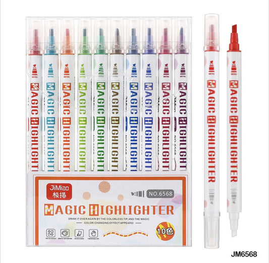 JM6568 Magic Highlighter Pen 10 Shades