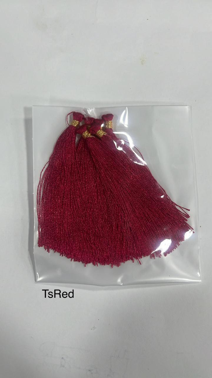 Unique Strokes Craft Tassels 2.5 Inch Red 6pc (TsRed)