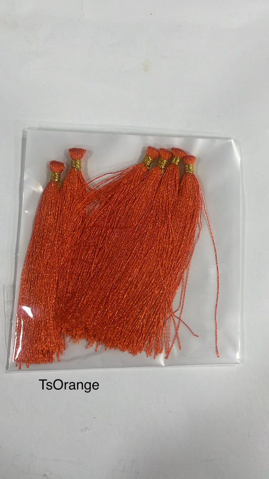 Unique Strokes Craft Tassels 2.5 Inch Orange 6pc (TsOrange)