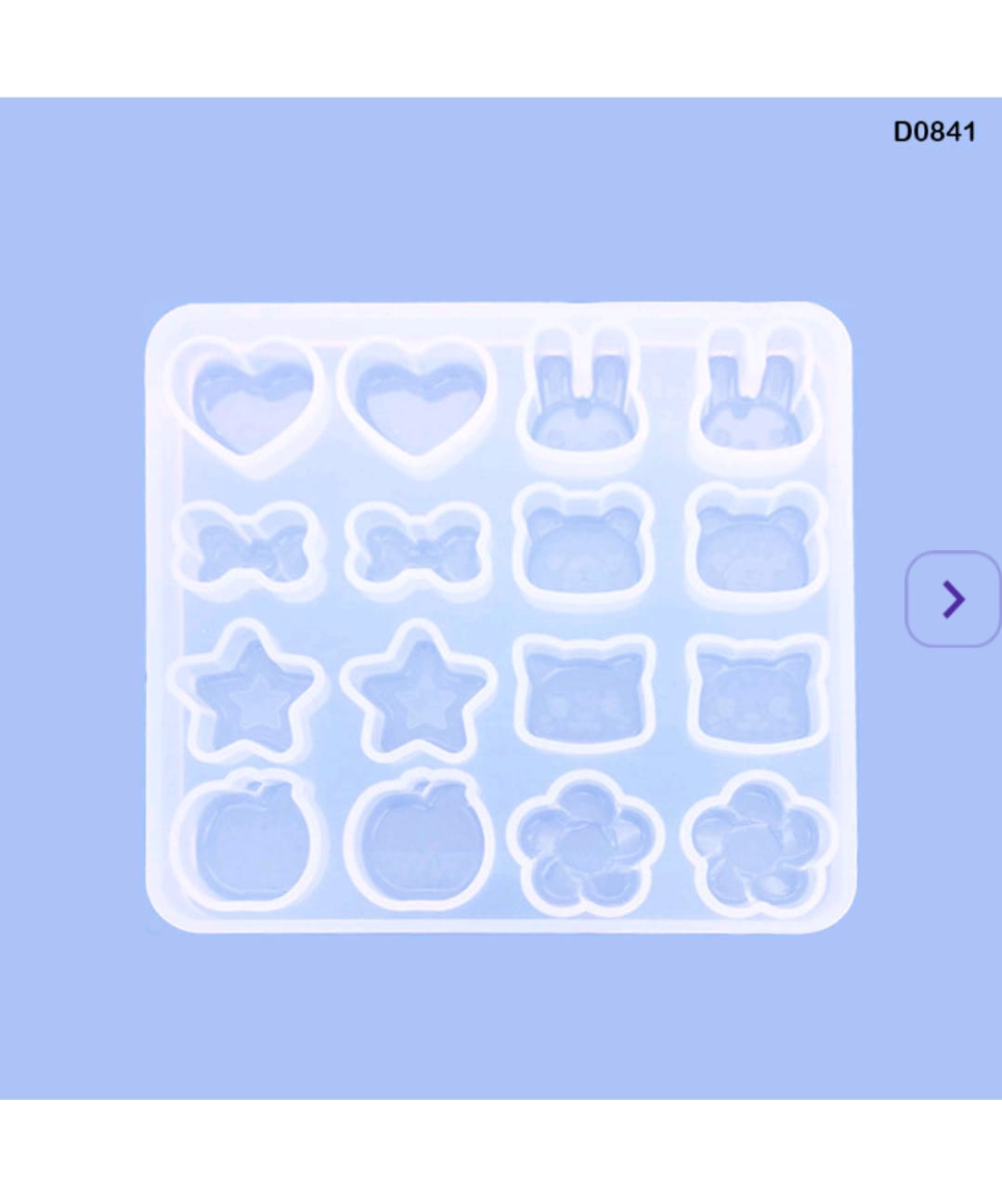 D0841 Resin Mould 9.8*9.2cm 1pc