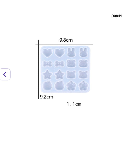 D0841 Resin Mould 9.8*9.2cm 1pc