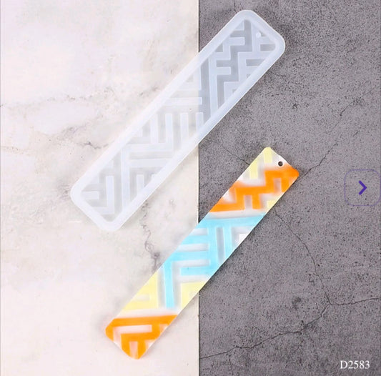 D2583 Resin Mould Bookmark 150*35mm 1pc