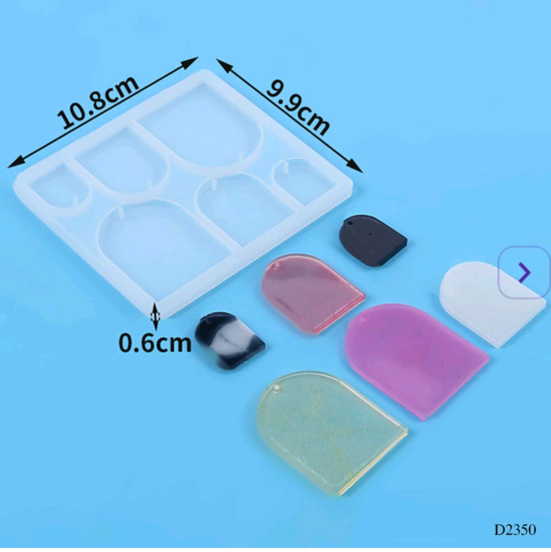 D2350 Resin Mould Key chain and jewelry 10.8*9.9cm 1pc