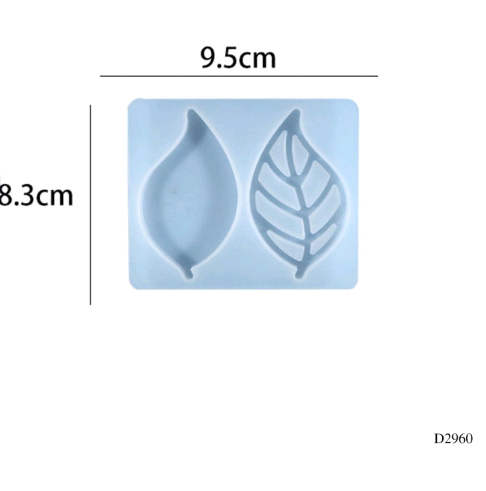 D2960 Resin Mould Leaf 8.3*9.5cm 1pc