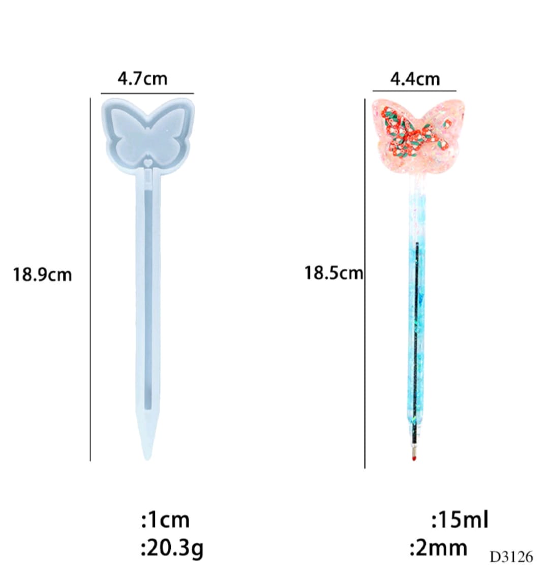 D3126 Resin Mould Pen 18.9*4.7cm 1pc