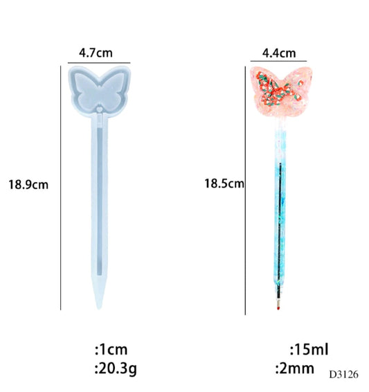 D3126 Resin Mould Pen 18.9*4.7cm 1pc