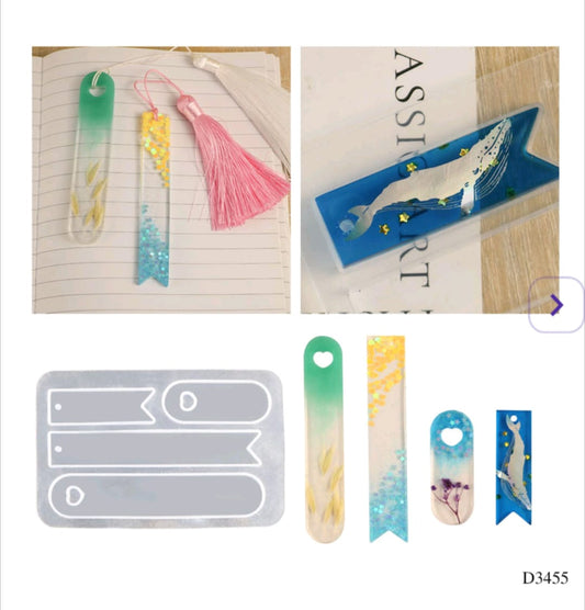 D3455 Resin Mould Bookmark/Tag 80*125mm 1pc