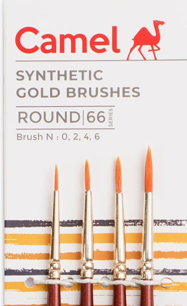 Camel Synthetic Gold Brush Sr 66 set of 4 (0,2,4,6)