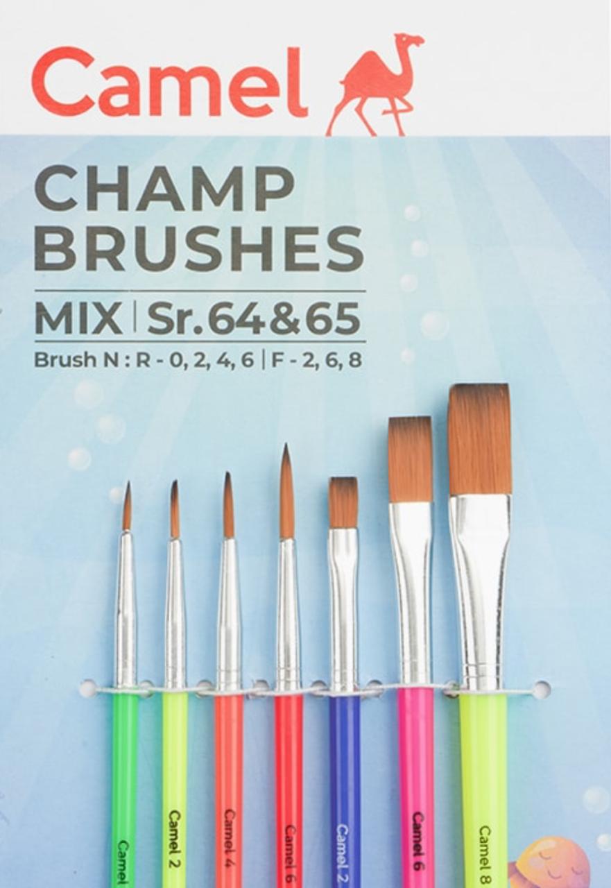 Camel CHamp Brush Mix Sr 64 & 65 Set of 7 (R-0,2,4,6 F-2,6,8)