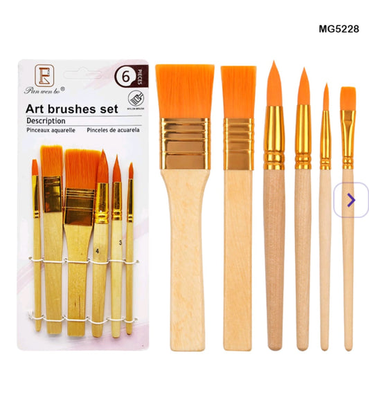 6pc Paint Brush Set