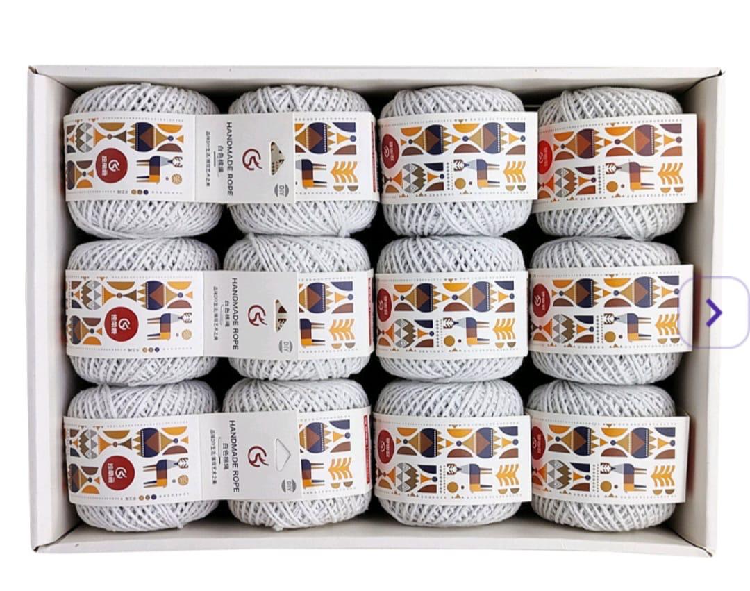 Unique Strokes Premium Twisted Cotton threads 50gm 1pc