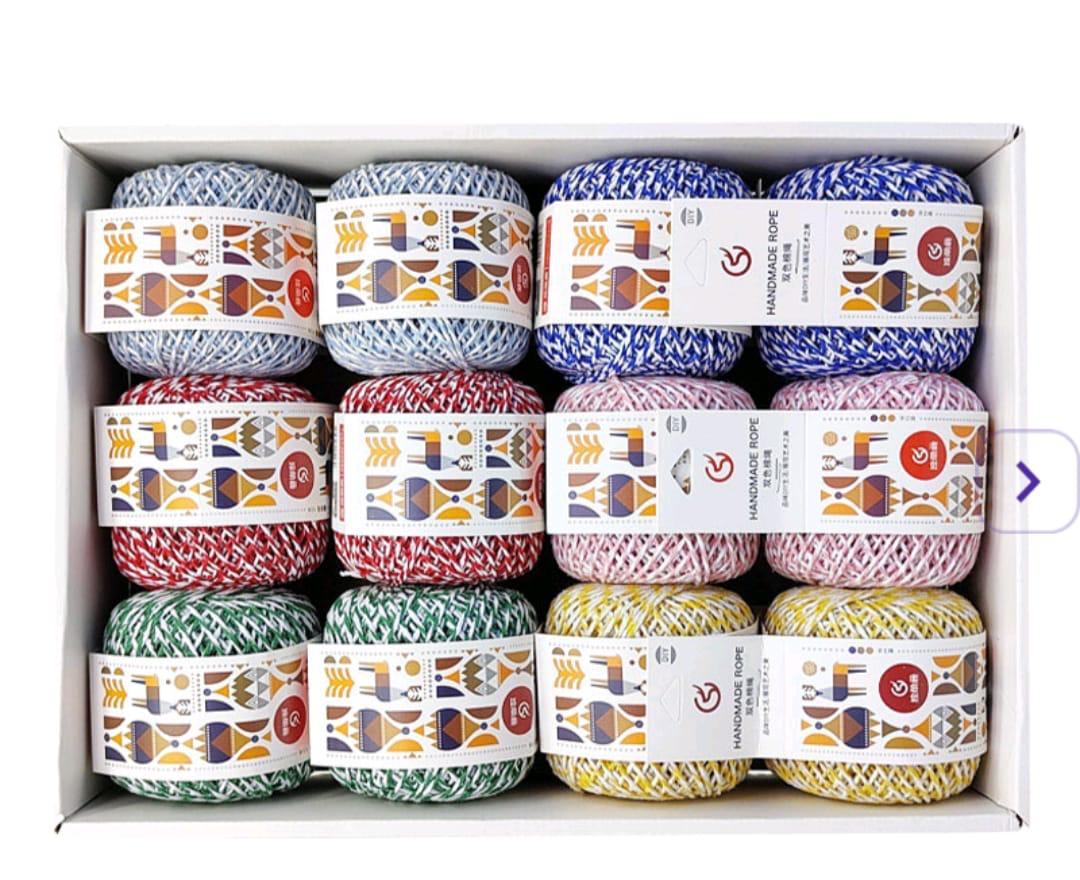 Unique Strokes Premium Cotton Thread Shimmer 50gm 1PC