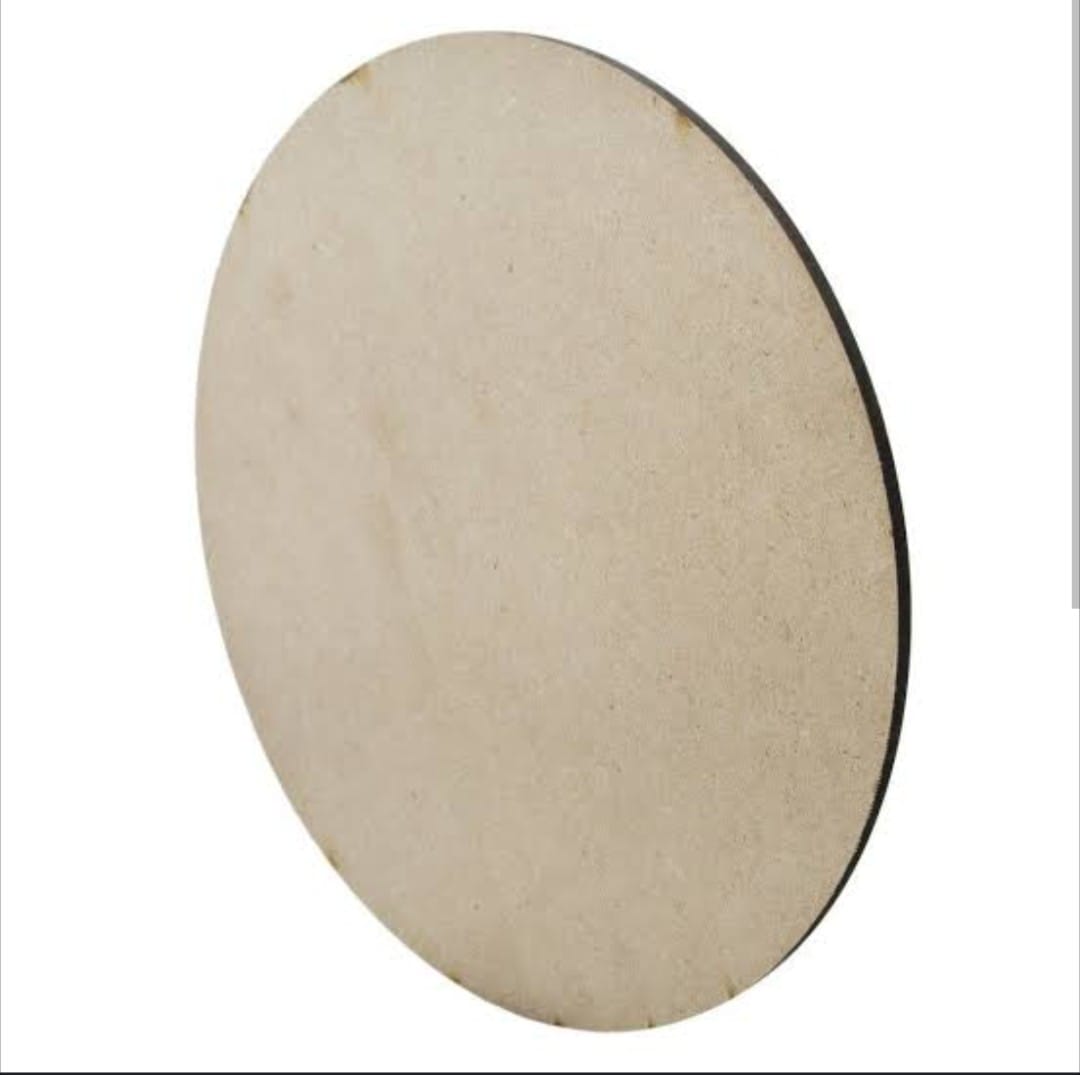 MDF Ovel Plain 10*12 Inch 5mm