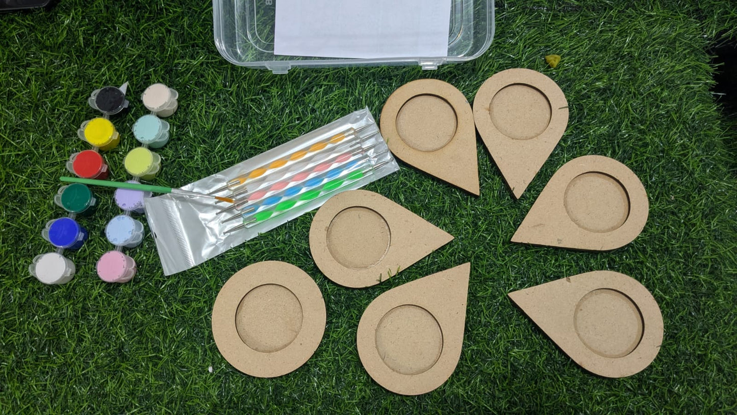 Unique Strokes DIY T candle holder Kit (Dot Mandala)