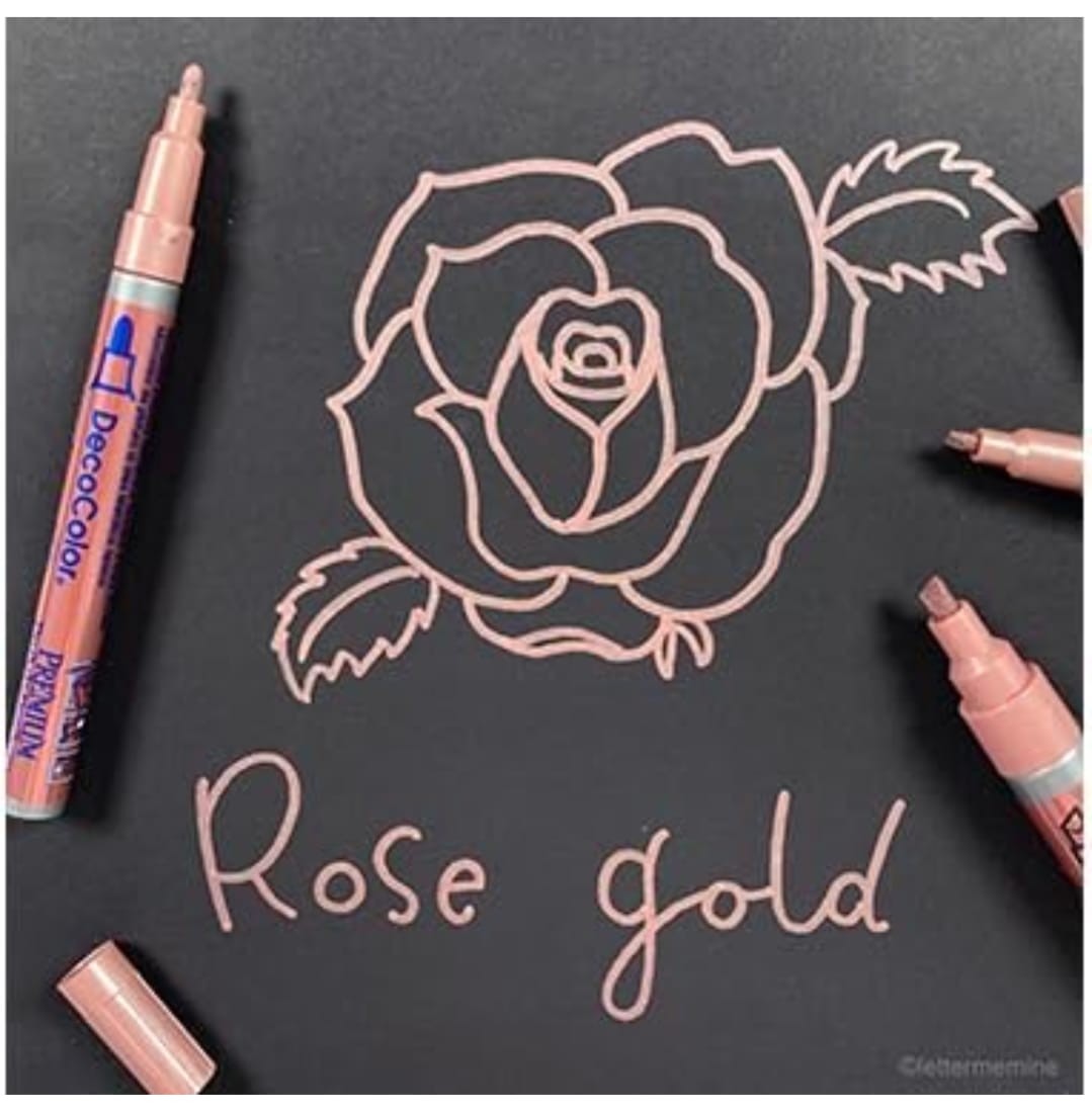 Marvy Deco Color Rose Gold Chisel Tip